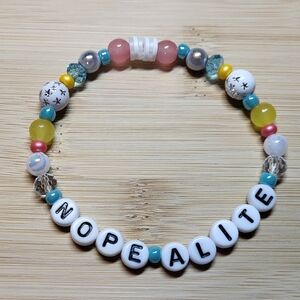 Nope-alite, Opalite- Taylor Swift Friendship Bracelet, Size 7"